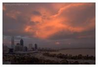 Perth City sunset